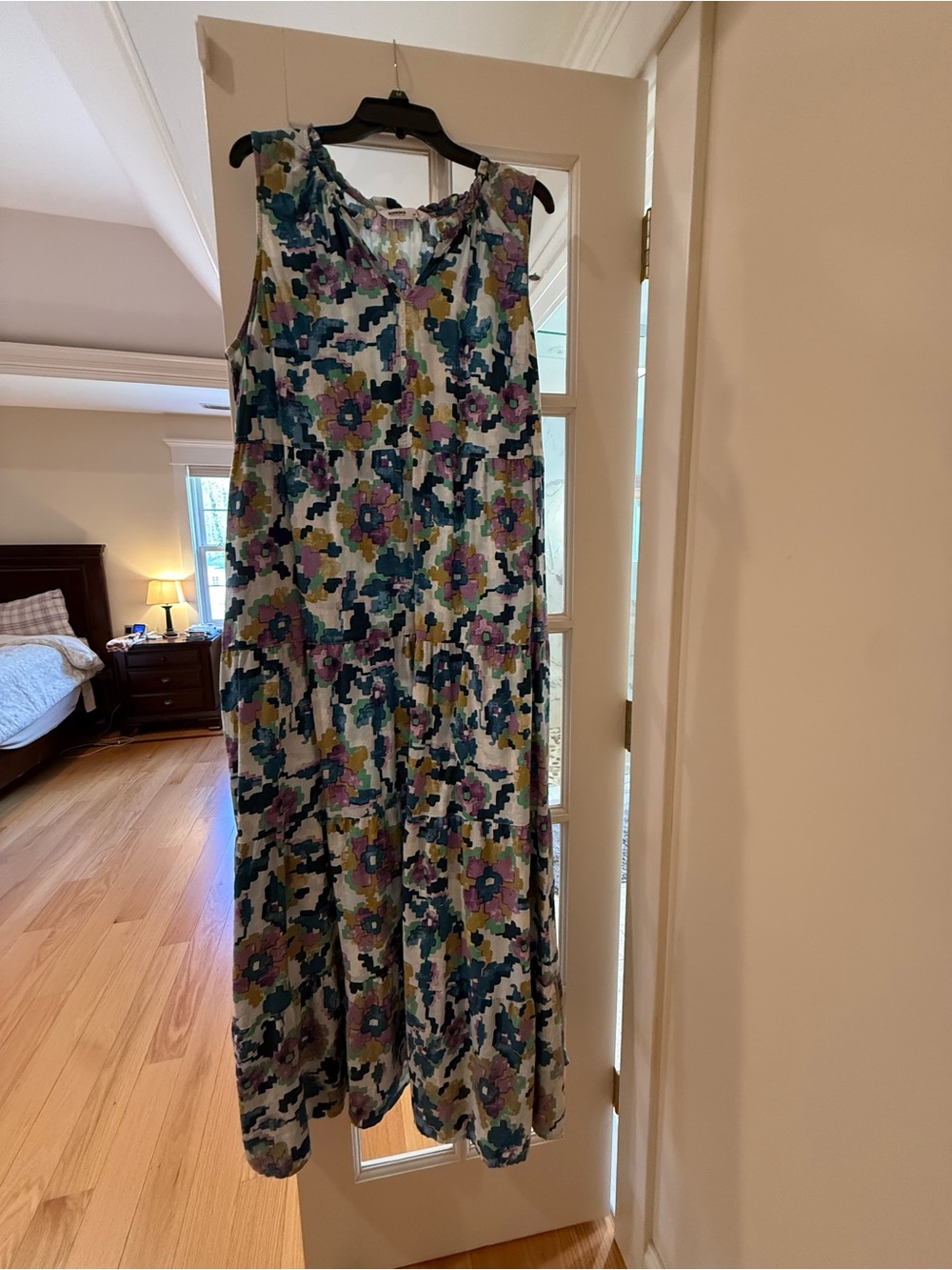 Sonoma Floral Maxi Dress in Teal, Purple & Green